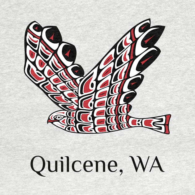 Quilcene, Washington Red Tailed Hawk Native American Indian by twizzler3b